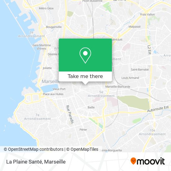La Plaine Santé map