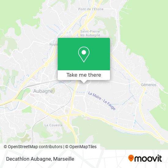 Decathlon Aubagne map