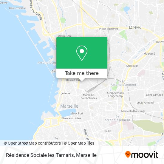 Résidence Sociale les Tamaris map