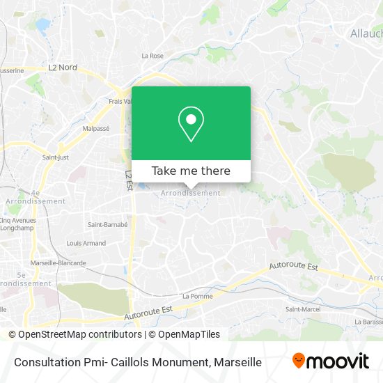Mapa Consultation Pmi- Caillols Monument