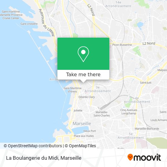 La Boulangerie du Midi map