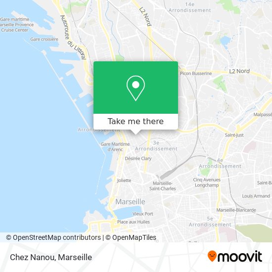 Chez Nanou map