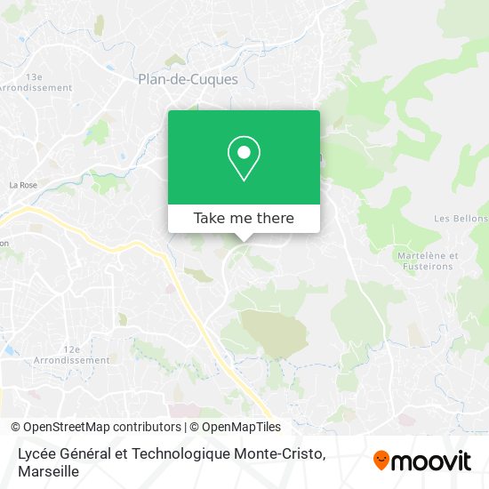 Mapa Lycée Général et Technologique Monte-Cristo