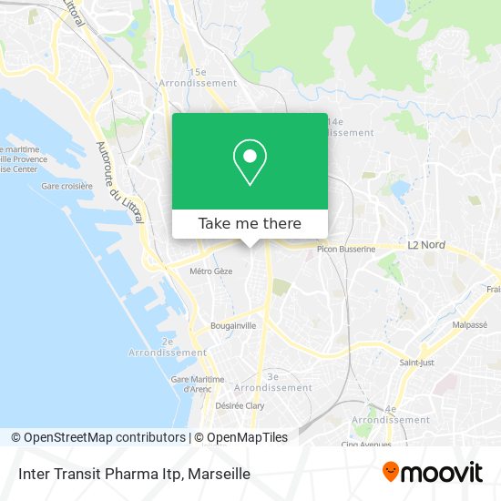 Inter Transit Pharma Itp map