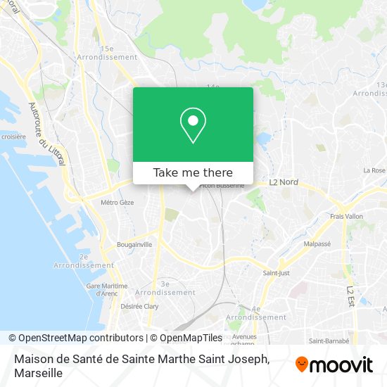 Maison de Santé de Sainte Marthe Saint Joseph map