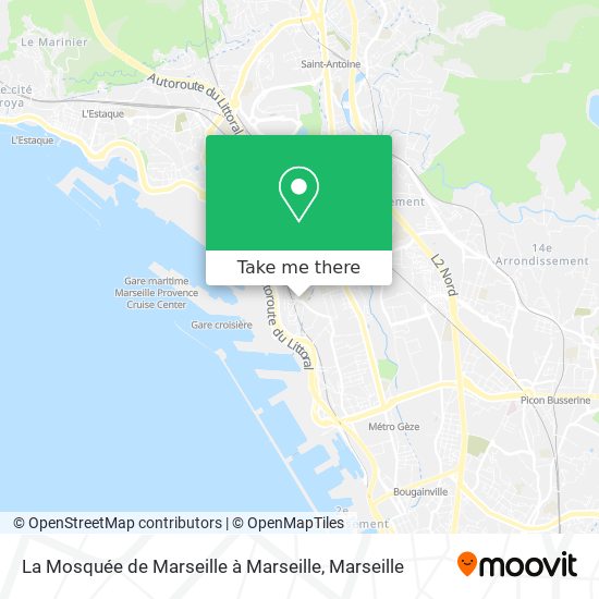 Mapa La Mosquée de Marseille à Marseille