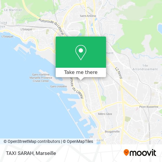 TAXI SARAH map