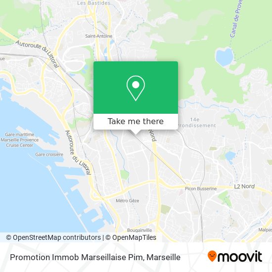 Promotion Immob Marseillaise Pim map