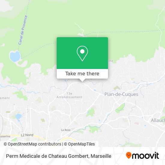 Perm Medicale de Chateau Gombert map