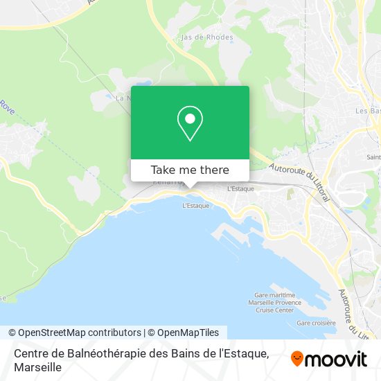 Centre de Balnéothérapie des Bains de l'Estaque map