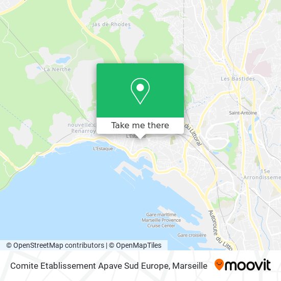 Comite Etablissement Apave Sud Europe map