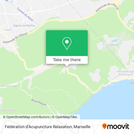 Fédération d'Acupuncture Relaxation map