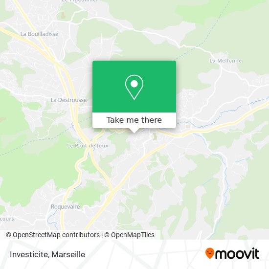 Investicite map