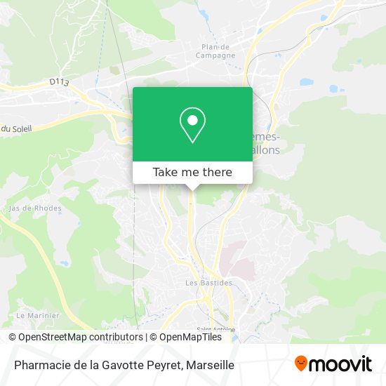 Pharmacie de la Gavotte Peyret map