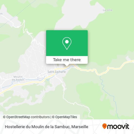 Hostellerie du Moulin de la Sambuc map