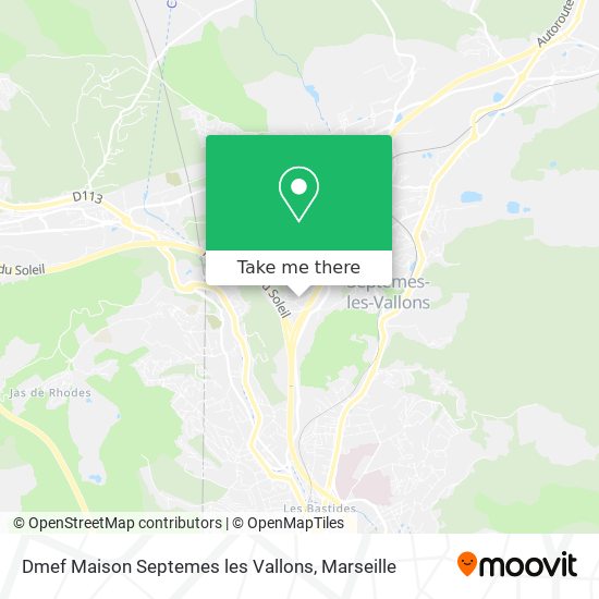 Dmef Maison Septemes les Vallons map