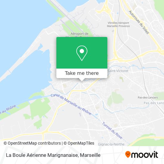 La Boule Aérienne Marignanaise map