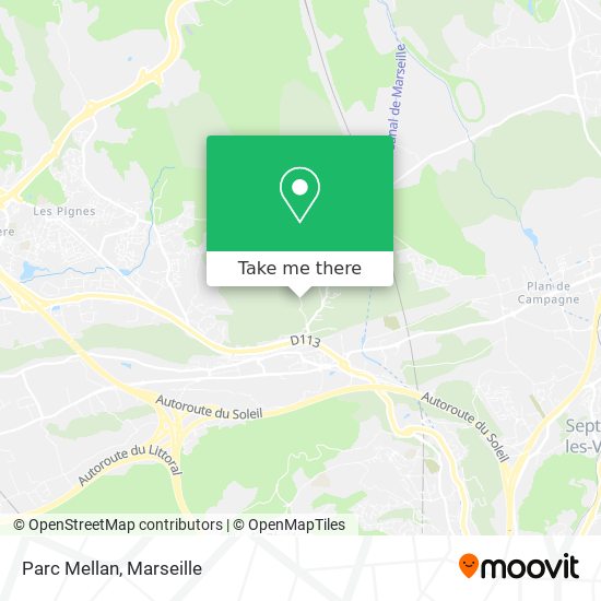 Parc Mellan map