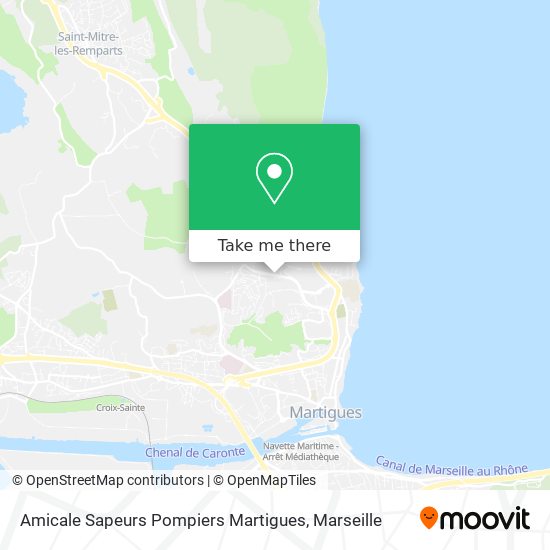 Amicale Sapeurs Pompiers Martigues map