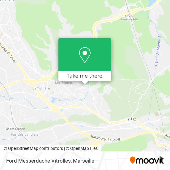 Ford Messerdache Vitrolles map