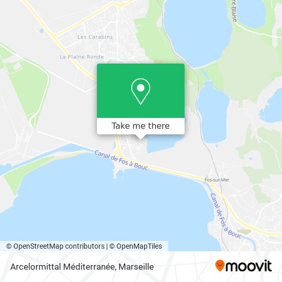 Arcelormittal Méditerranée map