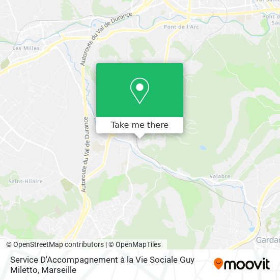 Service D'Accompagnement à la Vie Sociale Guy Miletto map