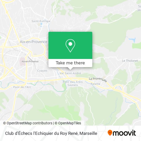 Club d'Échecs l'Echiquier du Roy René map