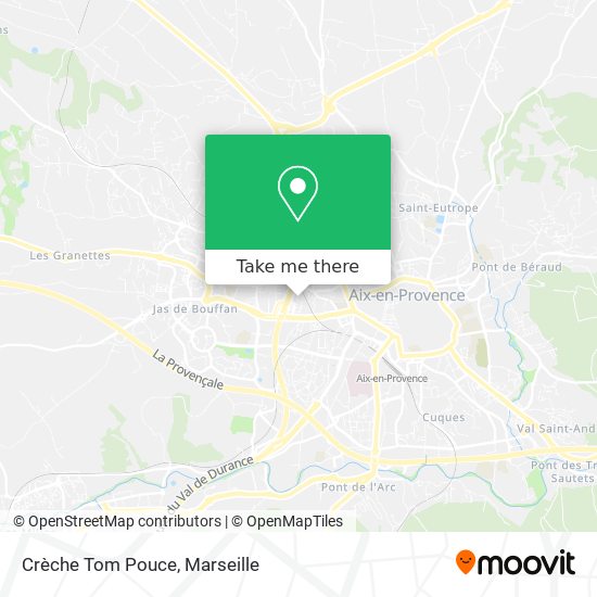Crèche Tom Pouce map