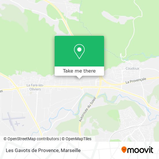 Les Gavots de Provence map