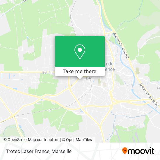 Mapa Trotec Laser France