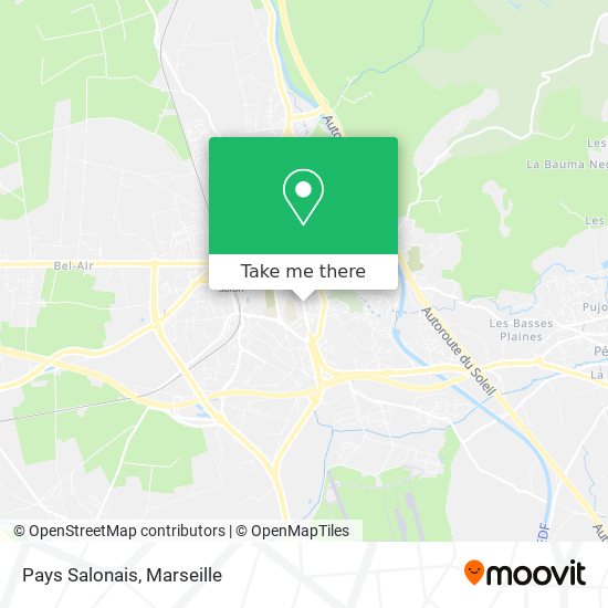 Pays Salonais map