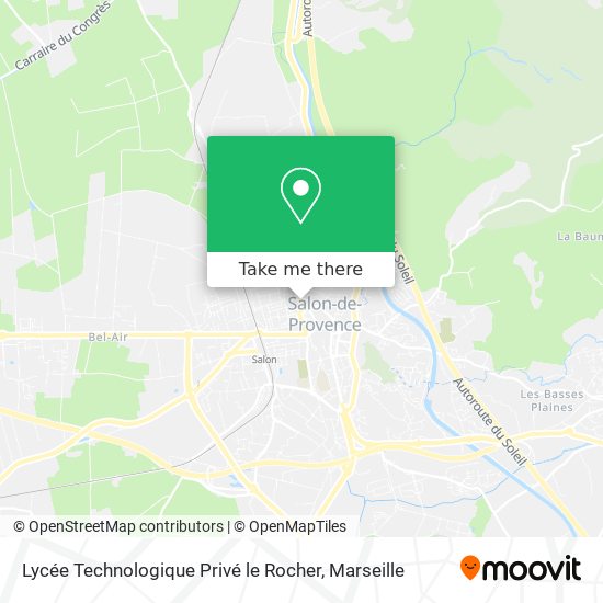 Lycée Technologique Privé le Rocher map