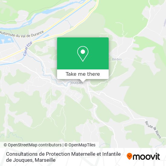 Consultations de Protection Maternelle et Infantile de Jouques map