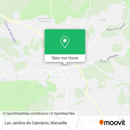 Les Jardins de Cabrières map