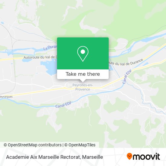 Academie Aix Marseille Rectorat map