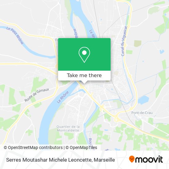 Mapa Serres Moutashar Michele Leoncette