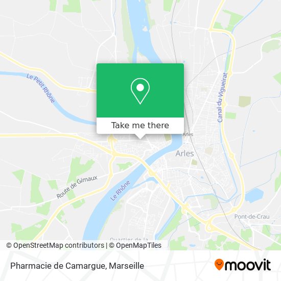 Mapa Pharmacie de Camargue