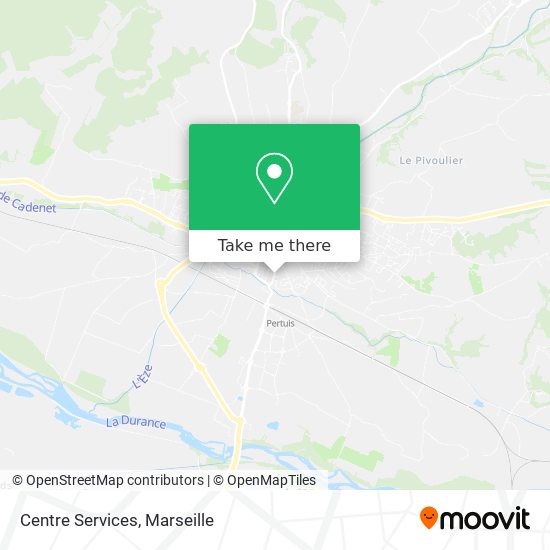 Centre Services map