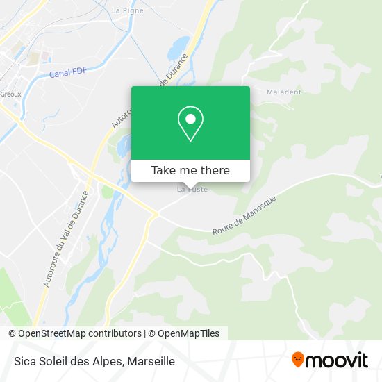 Sica Soleil des Alpes map