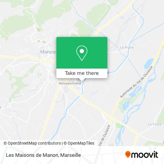 Les Maisons de Manon map