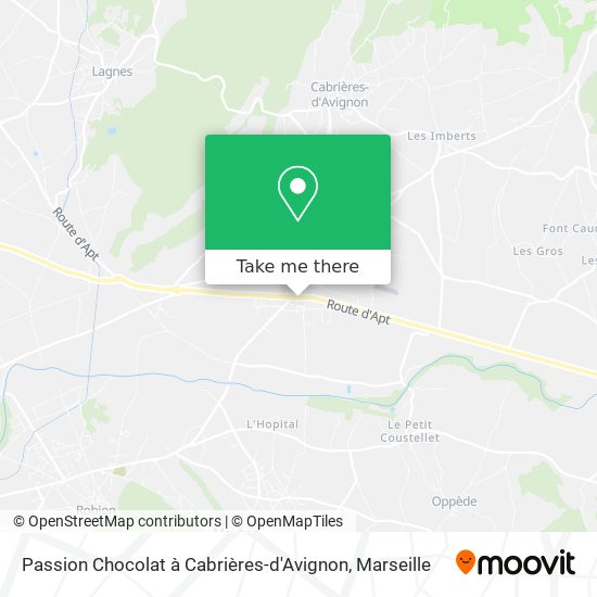 Passion Chocolat à Cabrières-d'Avignon map