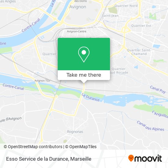 Mapa Esso Service de la Durance