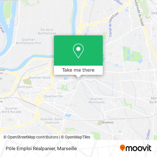 Pôle Emploi Réalpanier map