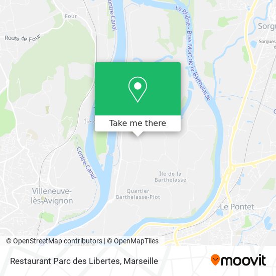 Restaurant Parc des Libertes map