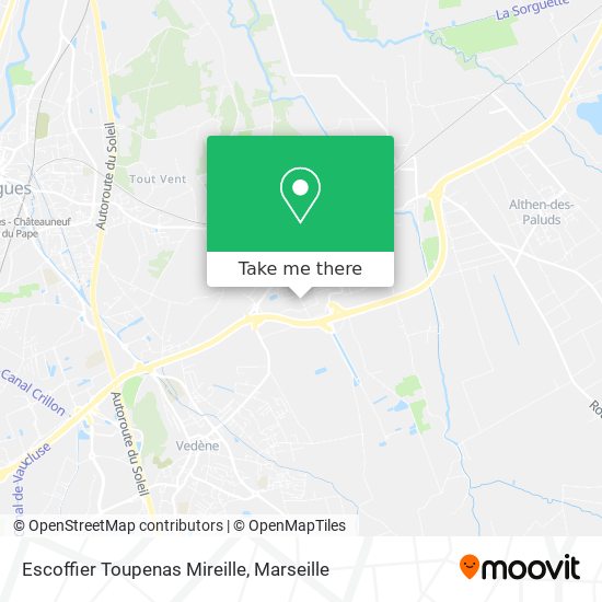 Escoffier Toupenas Mireille map