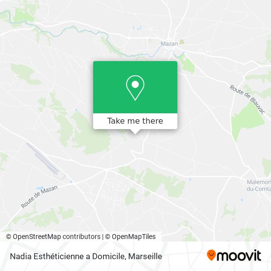 Nadia Esthéticienne a Domicile map