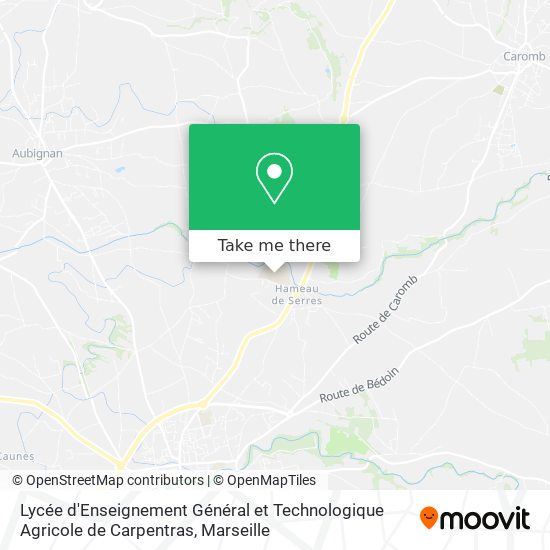 Lycée d'Enseignement Général et Technologique Agricole de Carpentras map