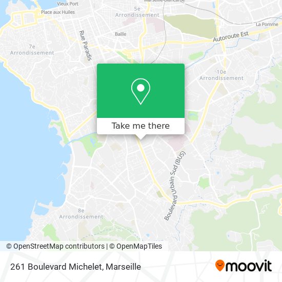 261 Boulevard Michelet map