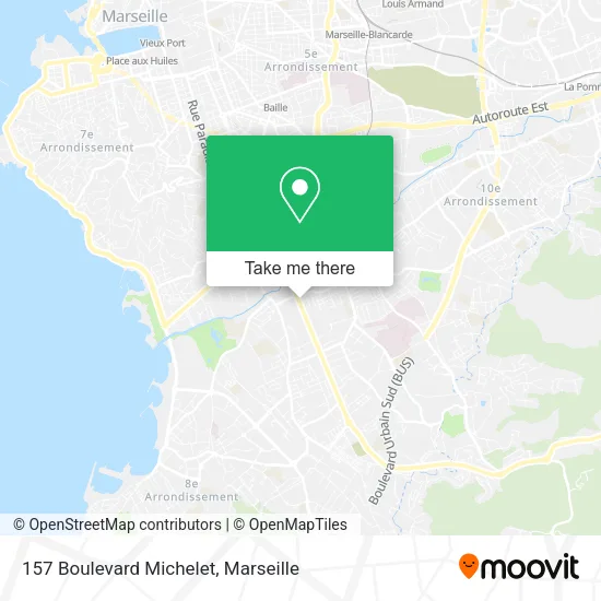 157 Boulevard Michelet map