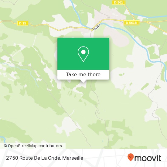 Mapa 2750 Route De La Cride